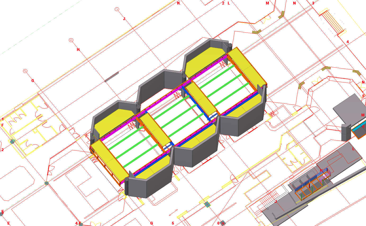 Amore Hotel — structural steel detailing
