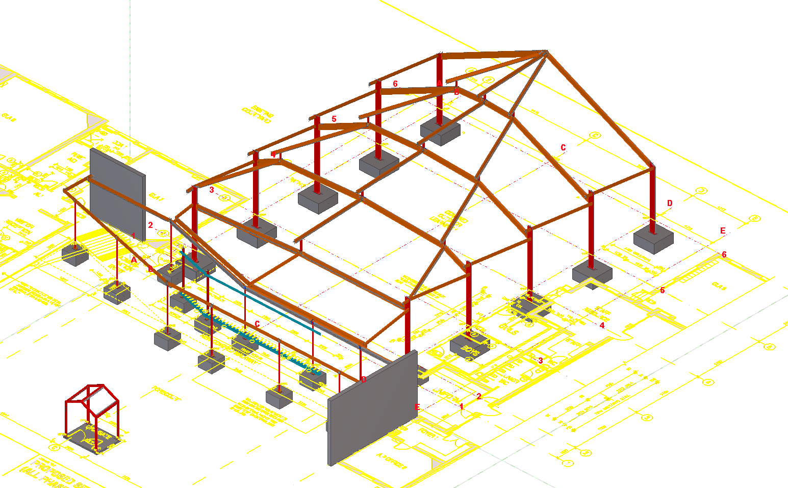 School Extension — 3D model